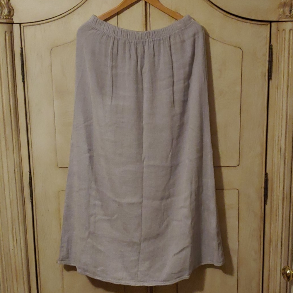 CP Shades Lilac Dobby Weave Velour Maxi Skirt